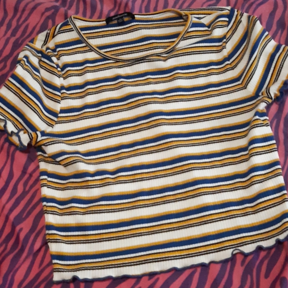 Striped crop top♡